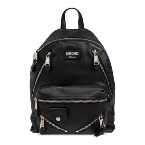 Rugzak met logo Moschino , Black , Heren