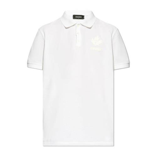 Polo met logo Dsquared2 , White , Heren