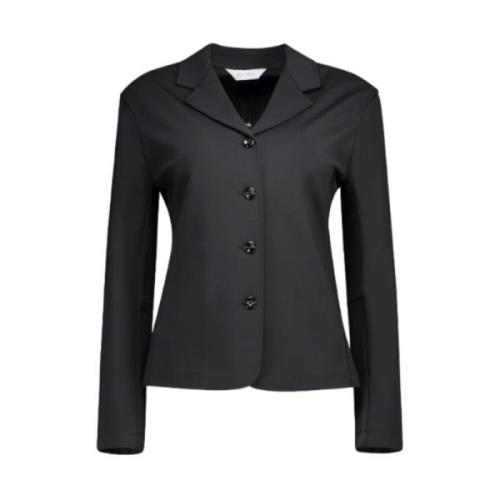 Zwarte Jersey Jas Max Mara , Black , Dames