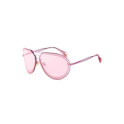 Roze Metalen Zonnebril voor Mannen Police , Pink , Heren