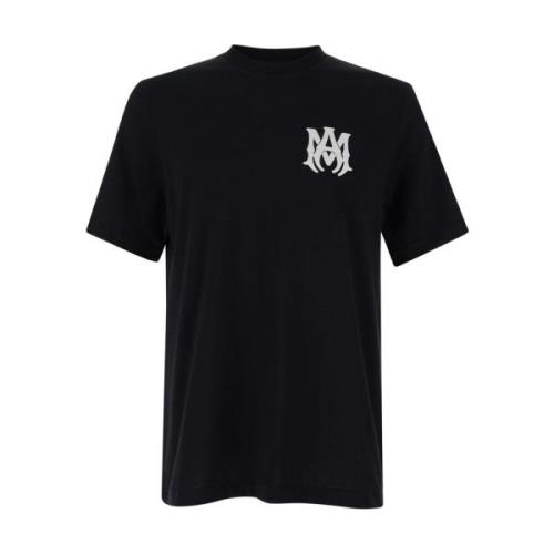 Kernlogo Zwarte T-shirts en Polos Amiri , Black , Heren