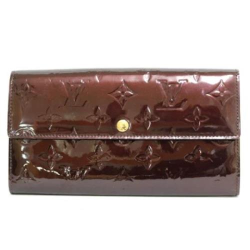 Pre-owned Leather wallets Louis Vuitton Vintage , Brown , Dames