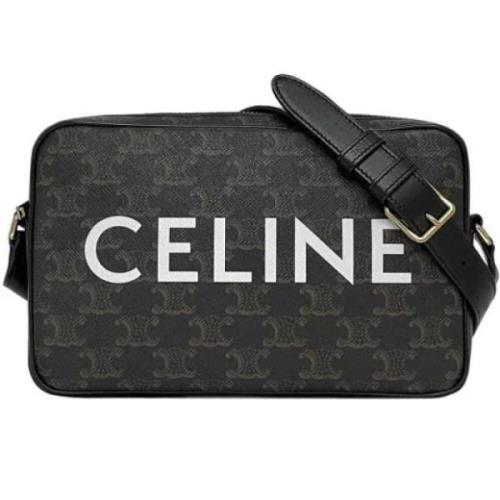 Pre-owned Leather celine-bags Celine Vintage , Black , Dames