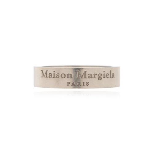 Logo ring Maison Margiela , Gray , Heren