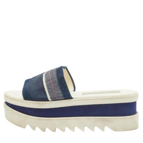 Pre-owned Denim sandals Stella McCartney Pre-owned , Blue , Dames