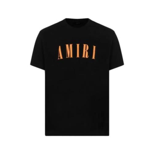 Kern Logo Tee Zwart Oranje Amiri , Black , Heren