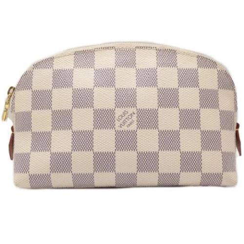 Pre-owned Fabric pouches Louis Vuitton Vintage , White , Dames