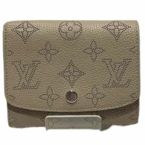 Pre-owned Leather wallets Louis Vuitton Vintage , Beige , Dames