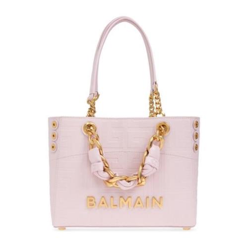 Schoudertas met logo Balmain , Pink , Dames