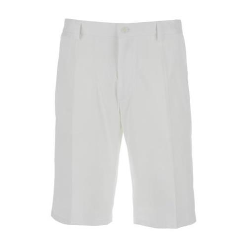 Witte Bermuda Shorts met Logo Borduursel Dolce & Gabbana , White , Her...