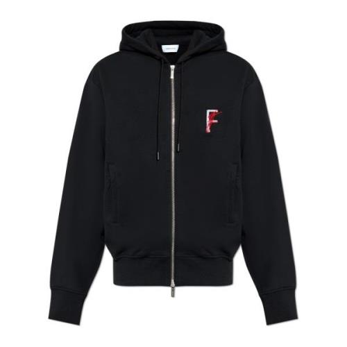 Zip-up sweatshirt Salvatore Ferragamo , Black , Heren