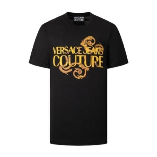 Stijlvolle T-shirts en Polos Versace Jeans Couture , Black , Heren