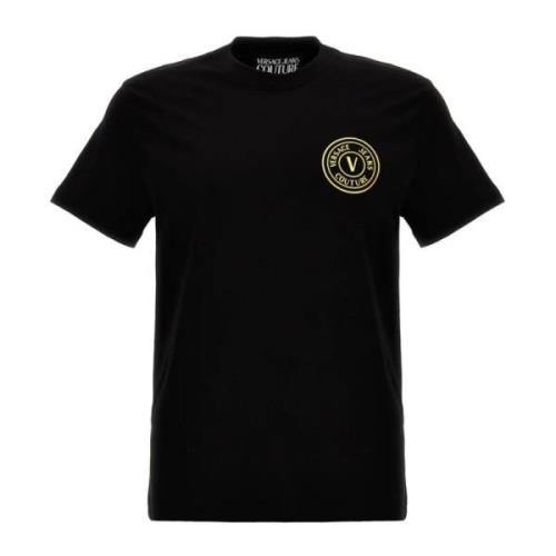 Stijlvolle T-shirts en Polos Versace Jeans Couture , Black , Heren