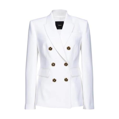 Witte Blazer Dameskleding Ss24 Pinko , White , Dames