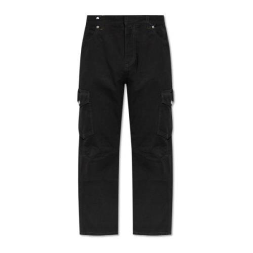 Broek met logo Balmain , Black , Heren