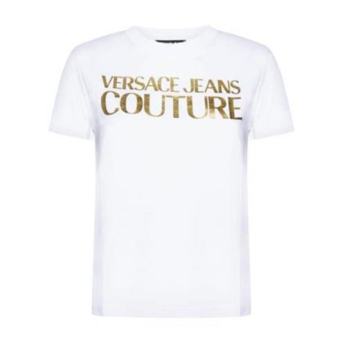 Stijlvolle T-shirts en Polos Versace Jeans Couture , White , Dames