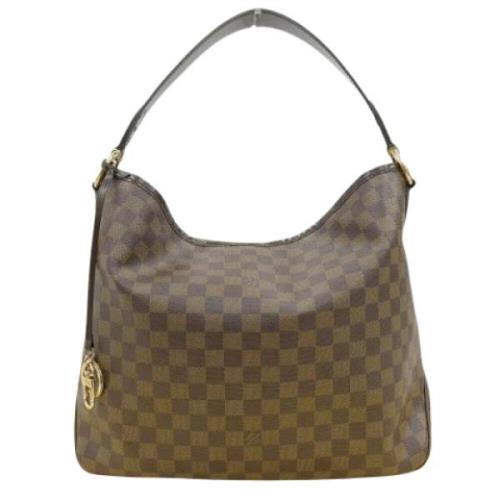 Pre-owned Fabric louis-vuitton-bags Louis Vuitton Vintage , Beige , Da...