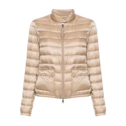 Zand Winterjassen Moncler , Beige , Dames