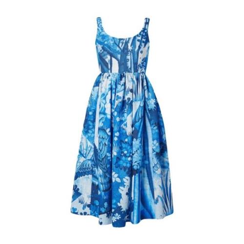 Bloemenprint Blauwe Jurk Erdem , Blue , Dames