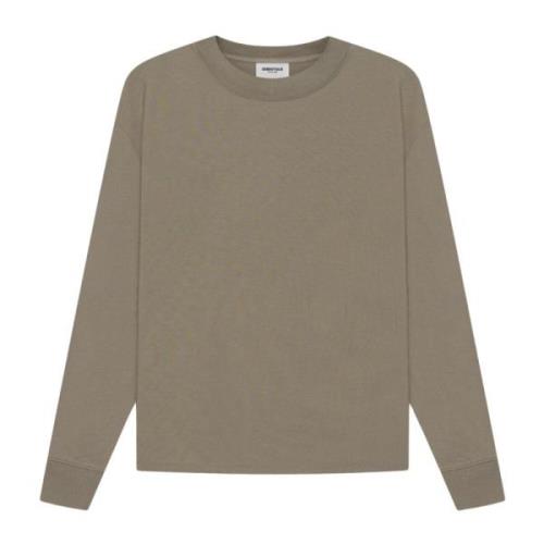 Essentials Lange Mouw T-shirt Taupe Fear Of God , Beige , Heren