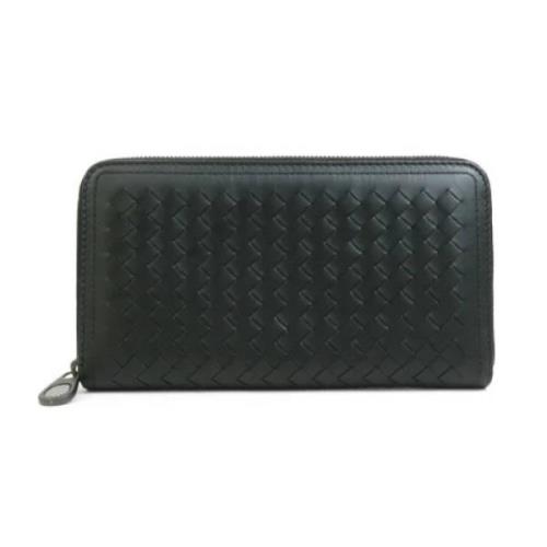 Pre-owned Leather wallets Bottega Veneta Vintage , Black , Heren