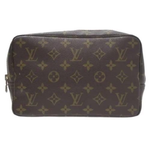 Pre-owned Canvas clutches Louis Vuitton Vintage , Brown , Dames