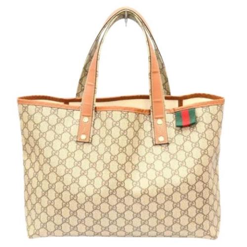 Pre-owned Fabric gucci-bags Gucci Vintage , Beige , Dames