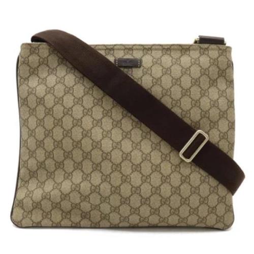 Pre-owned Leather gucci-bags Gucci Vintage , Beige , Dames