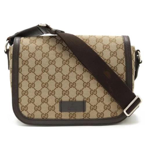 Pre-owned Canvas gucci-bags Gucci Vintage , Beige , Dames