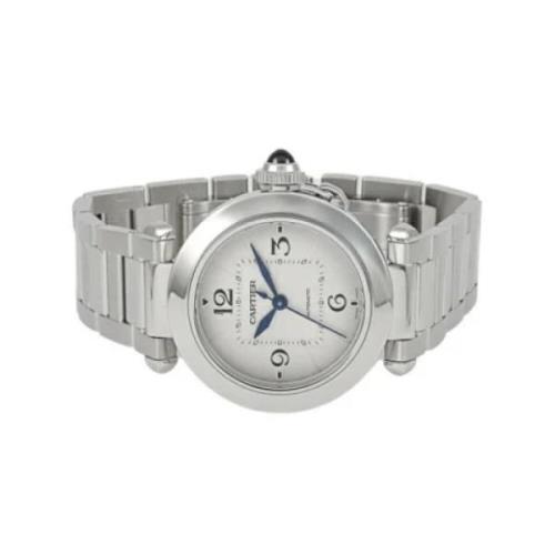 Pre-owned Stainless Steel watches Cartier Vintage , Gray , Dames