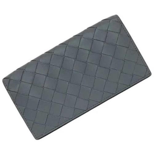 Pre-owned Leather wallets Bottega Veneta Vintage , Gray , Dames