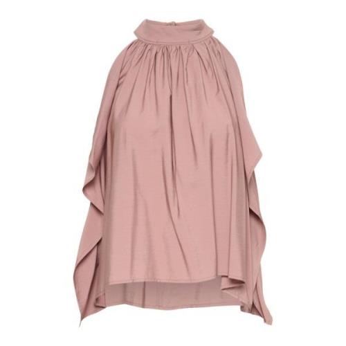 Ruffle Top Blouse Antler Karen by Simonsen , Pink , Dames