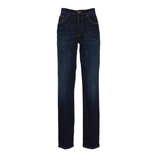 Blauwe Jacklyn Jeans Dondup , Blue , Dames