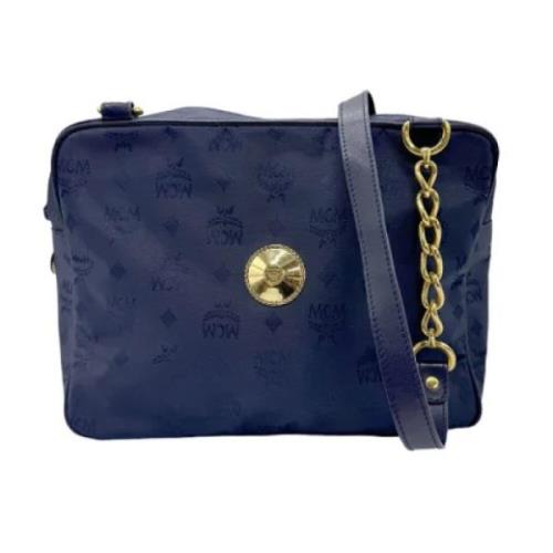 Pre-owned Fabric shoulder-bags MCM Pre-owned , Blue , Dames