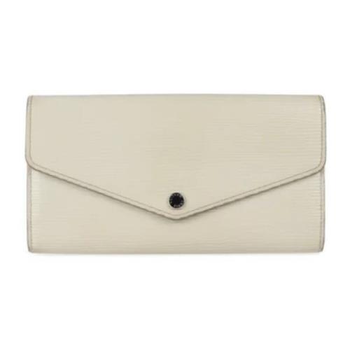 Pre-owned Leather wallets Louis Vuitton Vintage , White , Dames