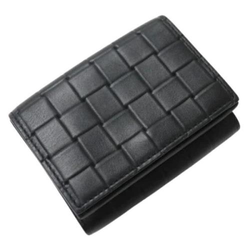 Pre-owned Leather wallets Bottega Veneta Vintage , Black , Dames