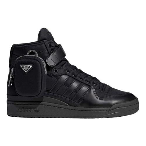 Zwarte High Top Limited Edition Sneakers Adidas , Black , Heren