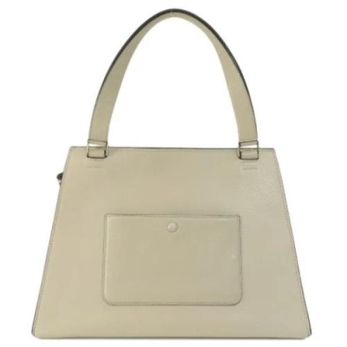 Pre-owned Leather totes Celine Vintage , White , Dames