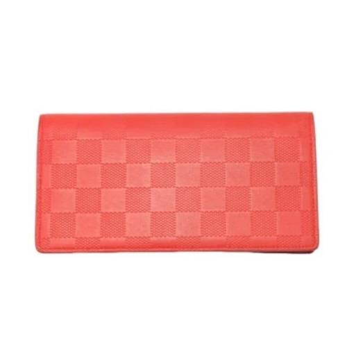 Pre-owned Leather wallets Louis Vuitton Vintage , Pink , Dames