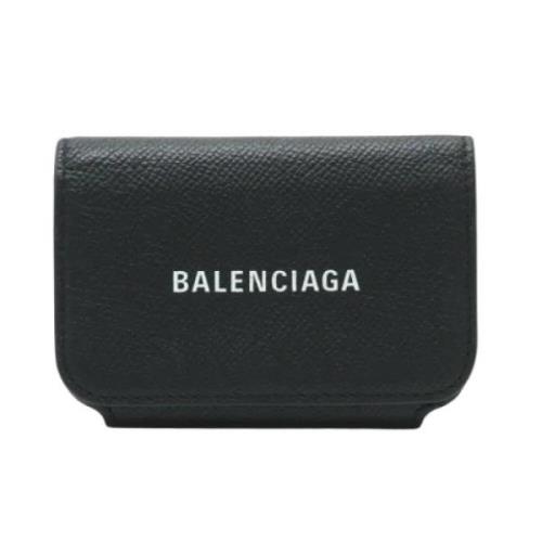 Pre-owned Leather wallets Balenciaga Vintage , Black , Dames