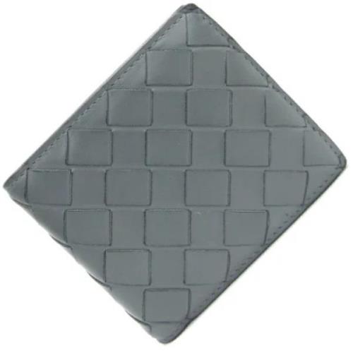 Pre-owned Leather wallets Bottega Veneta Vintage , Gray , Heren