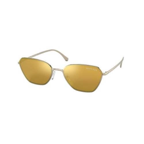 Gouden Metalen Zonnebril Michael Kors , Yellow , Unisex