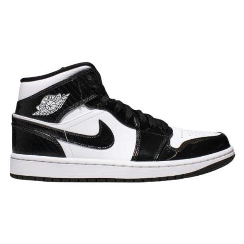 Carbon Fiber Air Jordan 1 Mid Nike , Black , Heren