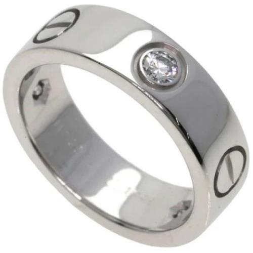 Pre-owned White Gold rings Cartier Vintage , Gray , Dames