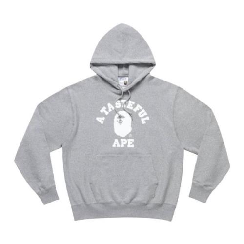 Beperkte Editie Klassieke College Hoodie A Bathing APE , Gray , Heren