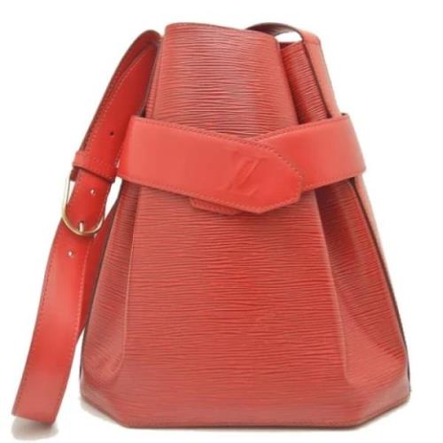 Pre-owned Leather shoulder-bags Louis Vuitton Vintage , Red , Dames