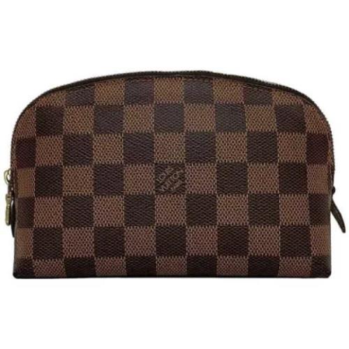 Pre-owned Canvas pouches Louis Vuitton Vintage , Brown , Dames