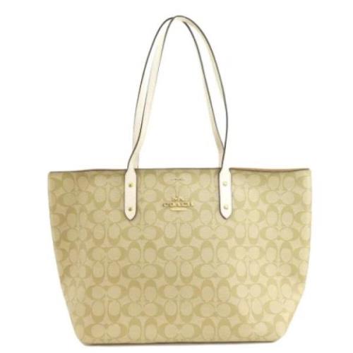 Pre-owned Fabric shoulder-bags Coach Pre-owned , Beige , Dames