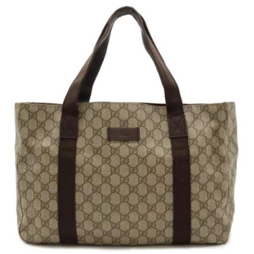 Pre-owned Leather gucci-bags Gucci Vintage , Beige , Dames