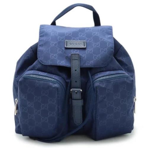 Pre-owned Nylon gucci-bags Gucci Vintage , Blue , Dames